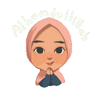 Muslim Hijab Sticker by Rafhi Dominic