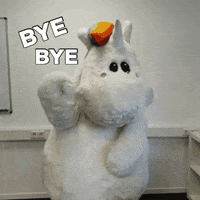 Unicorn Goodbye GIF by Pummel & Friends