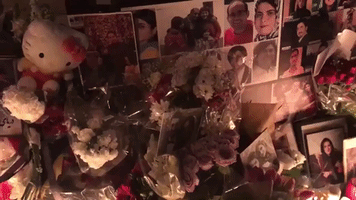Flowers, Candles, and Tributes at Toronto Vigil for Those Killed in Iran Plane Crash
