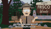 woods hiking GIF by South Park 