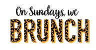 Now Serving Sunday Brunch Sticker by morningsqueeze