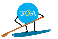 happy beach Sticker by 30A