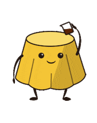Illustration Pudding Sticker