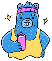 Happy Work Out Sticker by Nick Ybarra