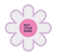 schoenski pink flower purple feminism Sticker