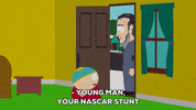 eric cartman door GIF by South Park 