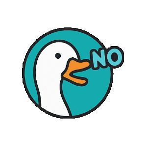 Lecualab giphygifmaker no duck pato Sticker