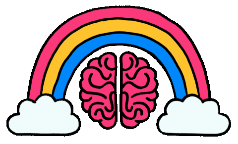 Proud Mental Health Sticker by Rainbow Brains