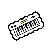 pilohotels music keyboard pilo pilohotels Sticker