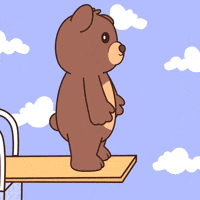Teddy Bear Swimming GIF by BEARISH