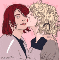 Kurt Cobain Love GIF by Animation Domination High-Def