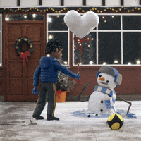 WaitroseAndPartners love heart christmas snow GIF