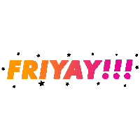 Friday Fri-Yay Sticker by Mark Hill