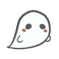 Halloween Ghost Sticker by KeikiiArt