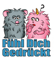 Living_Puppets comfort embrace umarmen drucken GIF