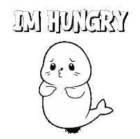 Hungry Feed Me Sticker by Sappy Seals