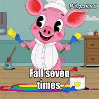 Rainbow Joy GIF by The Pigasso