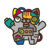 Cat Cartoon Sticker