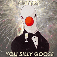 Great Gatsby Cheers GIF by Silly Goose