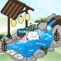 Stressed Hot Tub GIF by Magic Eden