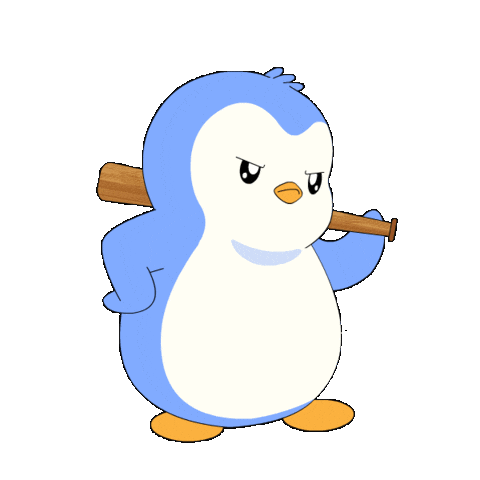 Angry Fight Sticker by Pudgy Penguins