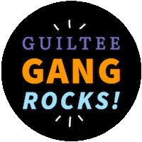 Guiltee guiltee guilteeshop guiltee shop guiltee gang rocks Sticker