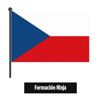Czech Republic Flag Sticker by Formación Ninja