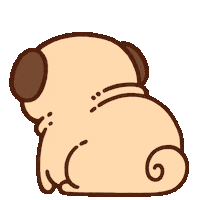 Shock Say What Sticker by Puglie Pug