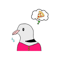 Hungry Fun Sticker by Dovemania!