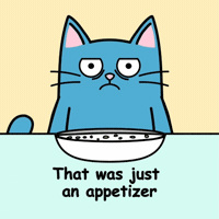 Blue Cat Nopecat GIF