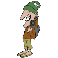 Cartoon Character Pixel Sticker by WeTransfer