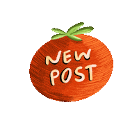 New Post Fruit Sticker
