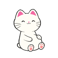 Cute Cat Im Full Sticker by Silly Kitties