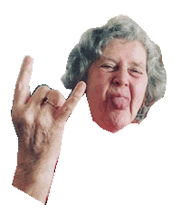 Chloe Granny Sticker by littlenans