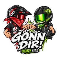 Enjoy Fist Bump Sticker by Broken Head