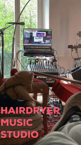 hairdryermusic streaming leipzig cello hairdryer music studio GIF