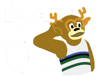 milwaukee bucks mascot Sticker by onmilwaukee