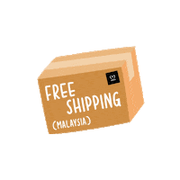 glampot free delivery box brown Sticker