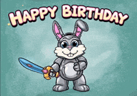 Happy Birthday GIF by Robotic Rabbit Syndicate