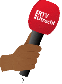 rtvutrecht hand interview mic utrecht Sticker