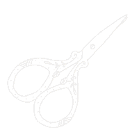 threadedbytatum sewing scissors stitch embroidery Sticker