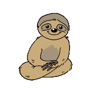 chill sloth Sticker by Foodguide