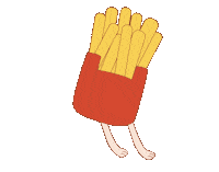 Fast Food Dancing Sticker