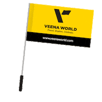 Flag Tour Sticker by Veena World
