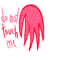 Hand Do Not Touch Me Sticker by d43lyn