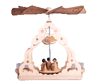 Weihnachtspyramide Sticker by Kuhnert