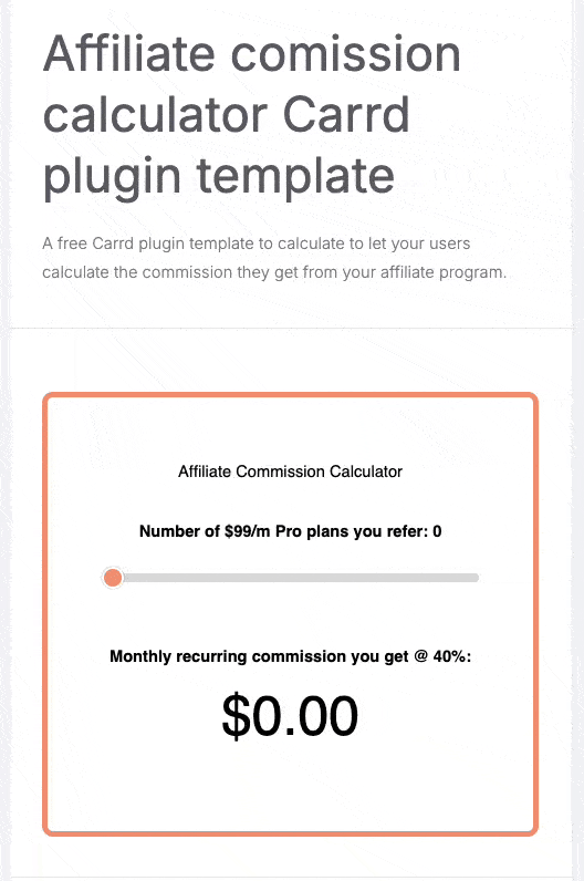 pluginsforcarrd giphyupload calculator affiliate affiliatemarketing GIF
