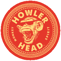 howlerhead head banana whiskey howlerhead Sticker