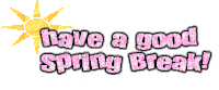 spring break Sticker