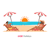 Beach Hello Sticker by LuxuryVillaNorthGoa